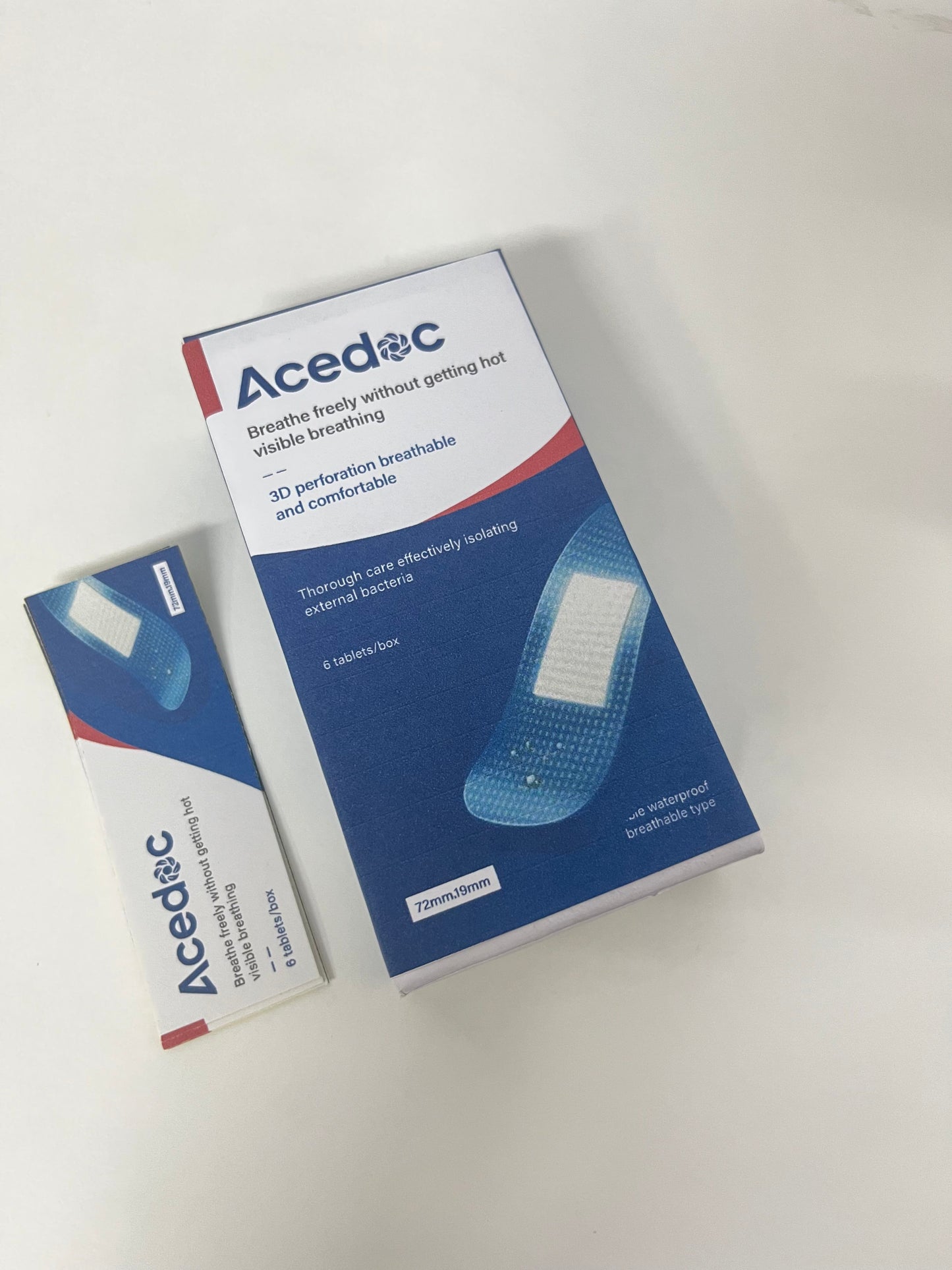 【Acedoc 3D Perforated Adhesive Bandages】—— Breathable & Protective Daily Wound Care Essential