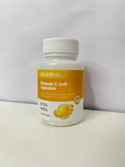 【Acedoc Vitamin C Soft Capsules】—— Daily Nutritional Supplement for Immune & Health Support