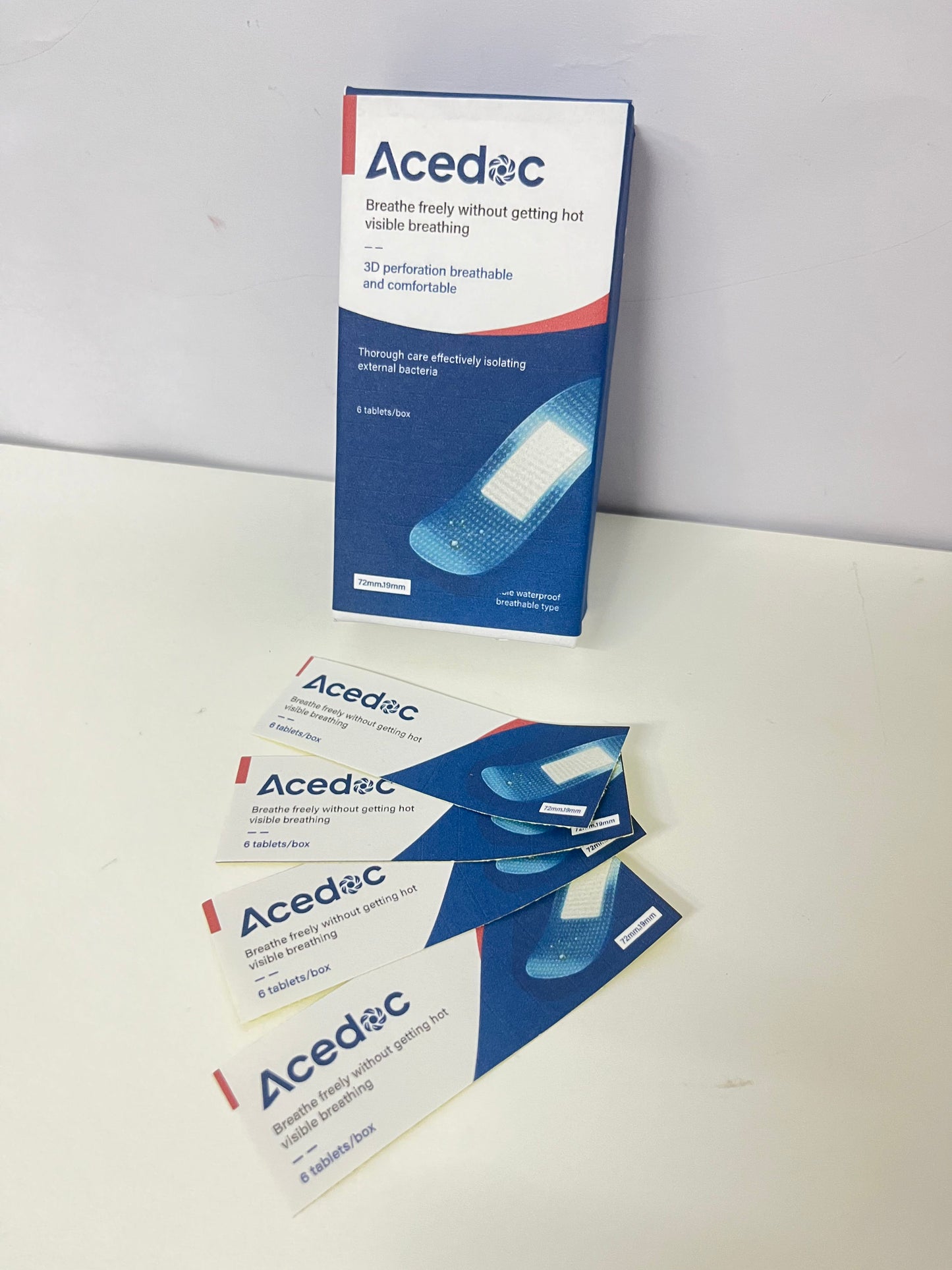 【Acedoc 3D Perforated Adhesive Bandages】—— Breathable & Protective Daily Wound Care Essential