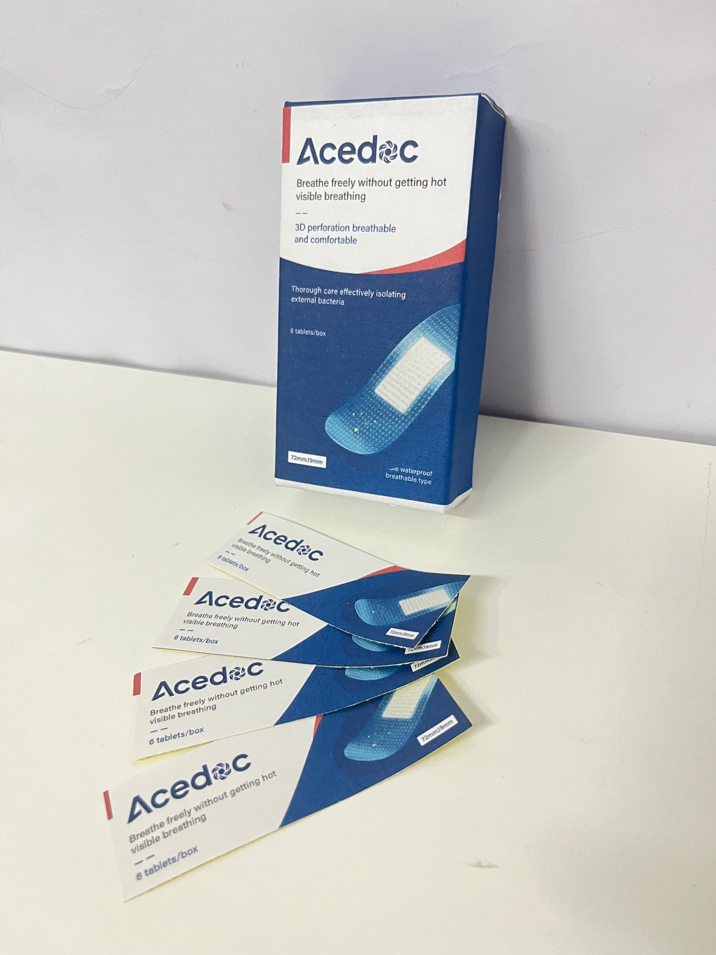 【Acedoc 3D Perforated Adhesive Bandages】—— Breathable & Protective Daily Wound Care Essential