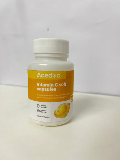【Acedoc Vitamin C Soft Capsules】—— Daily Nutritional Supplement for Immune & Health Support