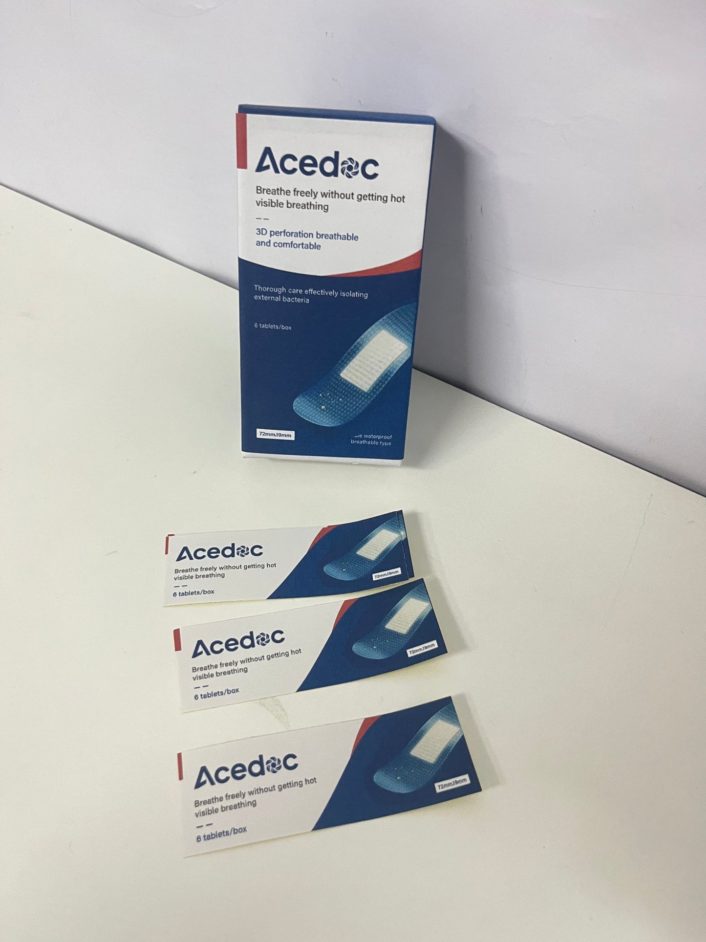 【Acedoc 3D Perforated Adhesive Bandages】—— Breathable & Protective Daily Wound Care Essential