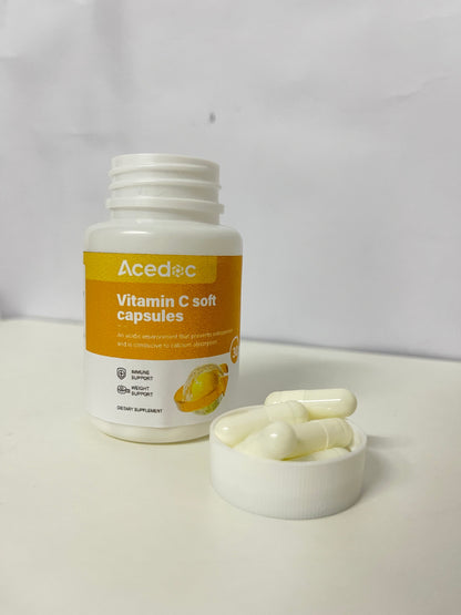 【Acedoc Vitamin C Soft Capsules】—— Daily Nutritional Supplement for Immune & Health Support
