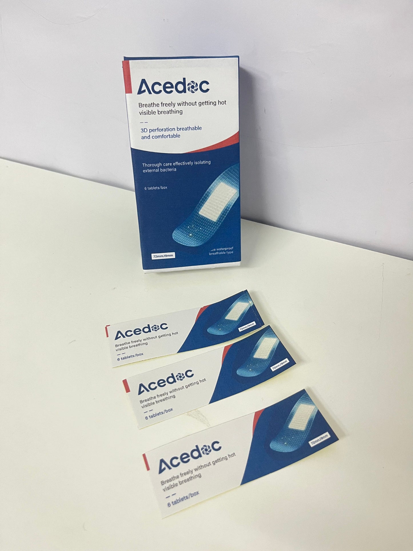 【Acedoc 3D Perforated Adhesive Bandages】—— Breathable & Protective Daily Wound Care Essential