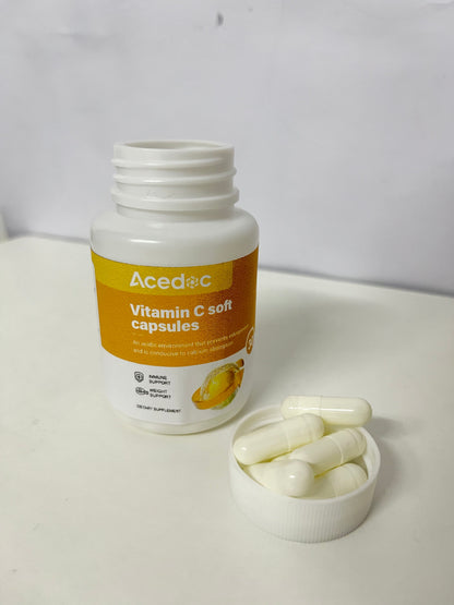 【Acedoc Vitamin C Soft Capsules】—— Daily Nutritional Supplement for Immune & Health Support