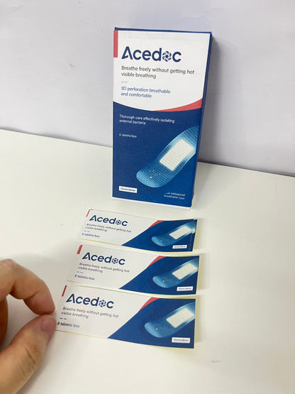 【Acedoc 3D Perforated Adhesive Bandages】—— Breathable & Protective Daily Wound Care Essential