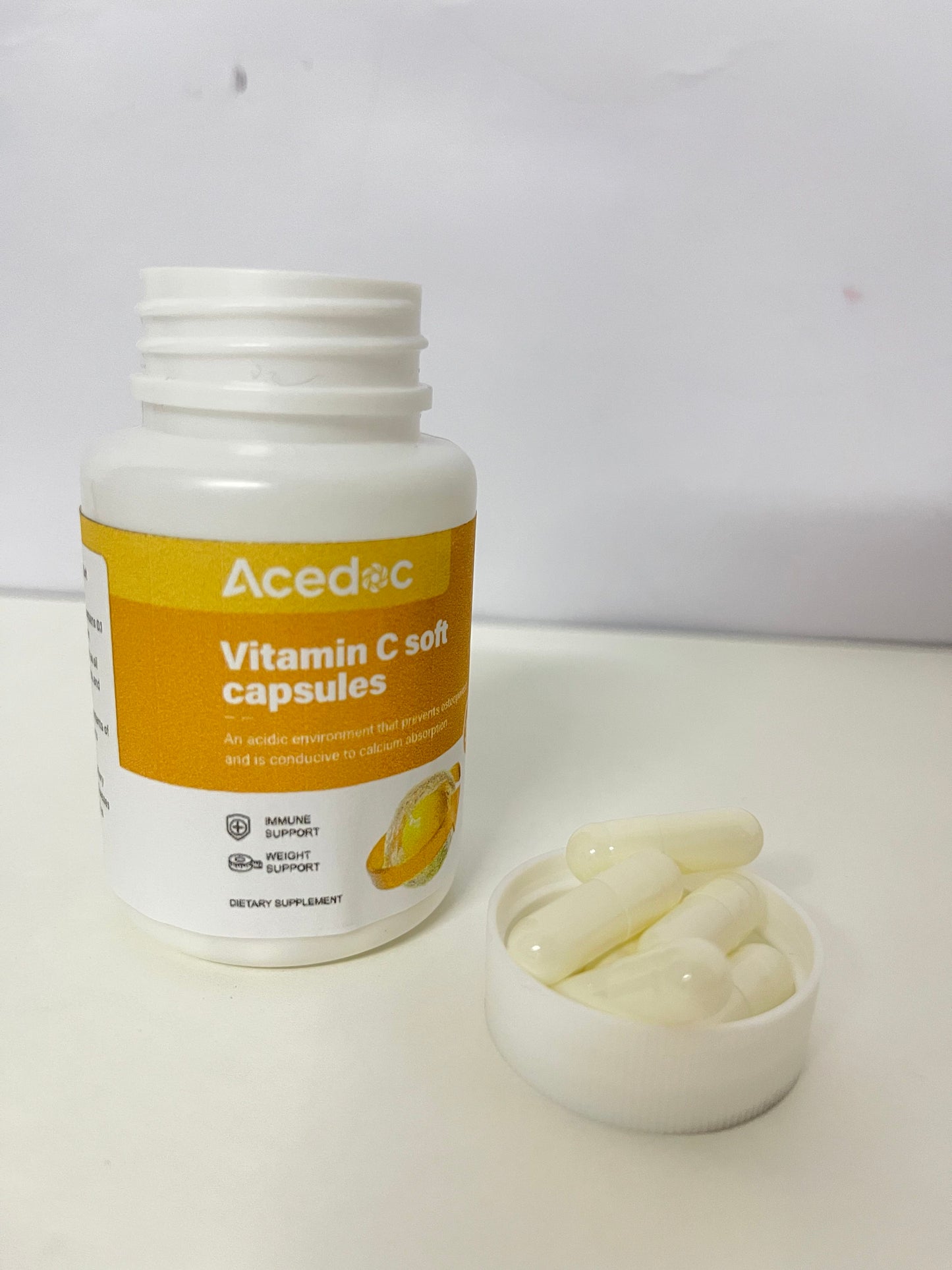【Acedoc Vitamin C Soft Capsules】—— Daily Nutritional Supplement for Immune & Health Support