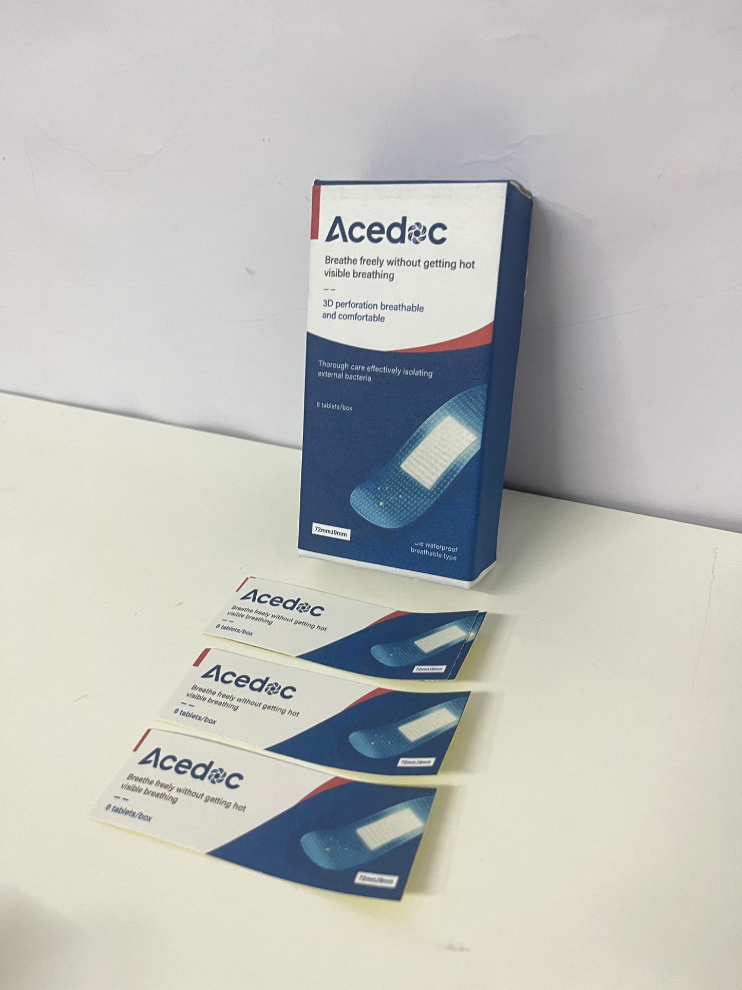 【Acedoc 3D Perforated Adhesive Bandages】—— Breathable & Protective Daily Wound Care Essential