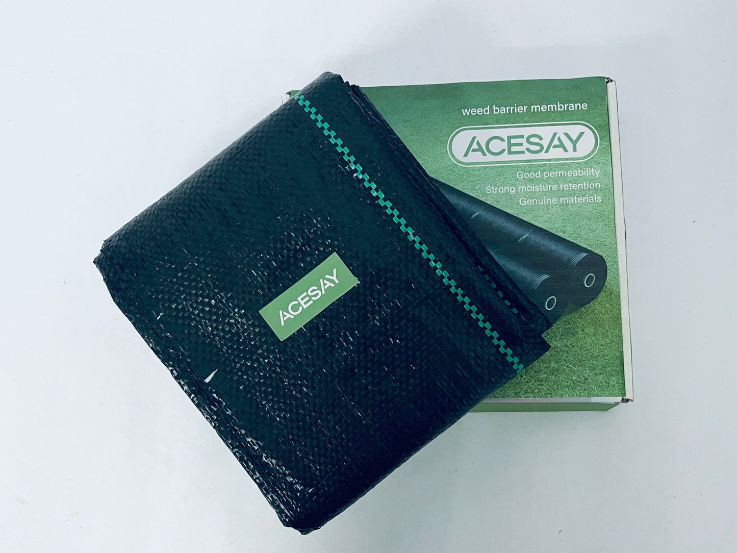 ACESAY Plastic sheeting for preventing weed growth Weed Barrier Membrane: Efficient Weed Control, Create a Breathable and Moisture-Retaining Growth Environment for Gardening Plants