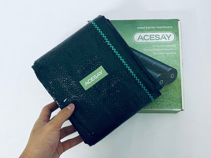 ACESAY Plastic sheeting for preventing weed growth Weed Barrier Membrane: Efficient Weed Control, Create a Breathable and Moisture-Retaining Growth Environment for Gardening Plants