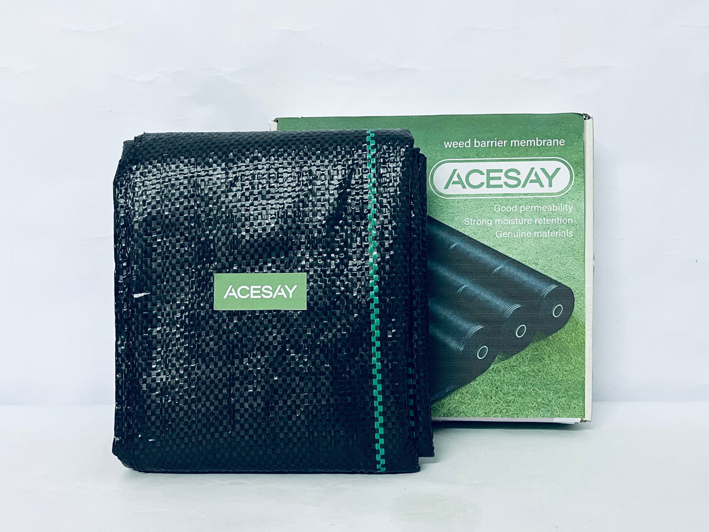 ACESAY Plastic sheeting for preventing weed growth Weed Barrier Membrane: Efficient Weed Control, Create a Breathable and Moisture-Retaining Growth Environment for Gardening Plants
