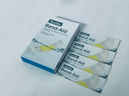 Acethe Waterproof Antibacterial Band-Aid, Designed for Swimming & Bathing | 3D Breathable & Comfortable Fit, Essential for Wound Protection
