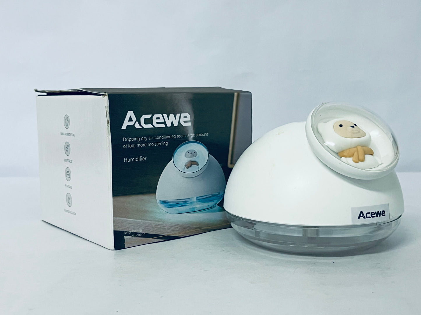 Acewe Cute Bear Humidifier: Inject Fresh Moisture into Dry Spaces, Create a Healing and Comfortable Small World