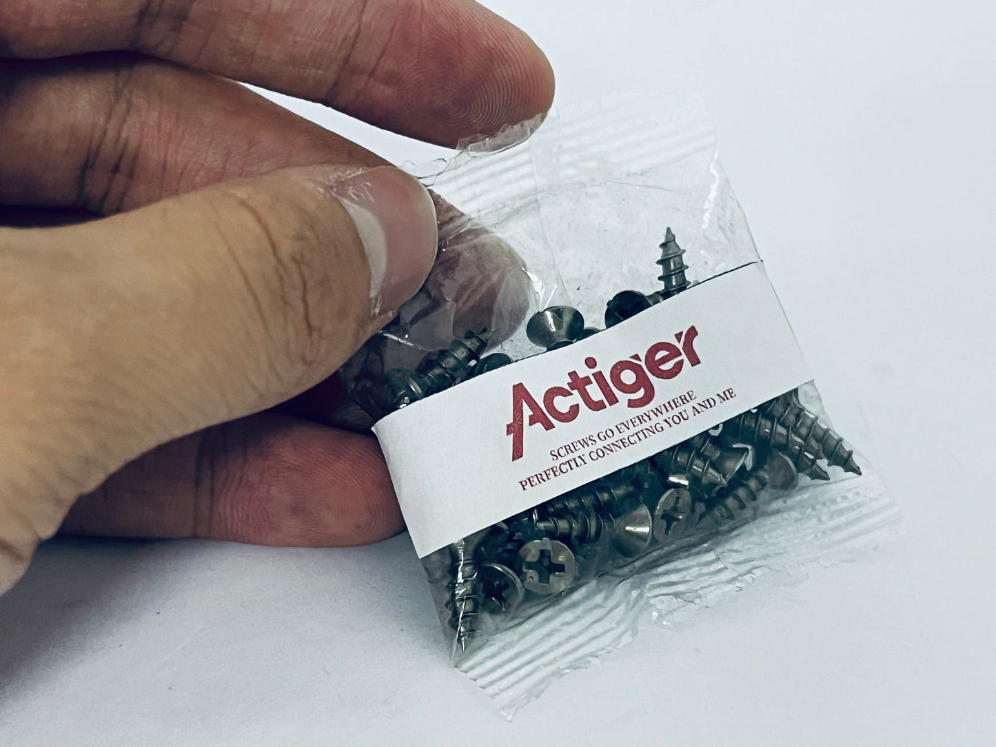 Actiger #8×3/4”for Sheet Metal Self-Tapping Screws 410 Stainless Steel Truss Head High-Strength Quick Tapping Screws
