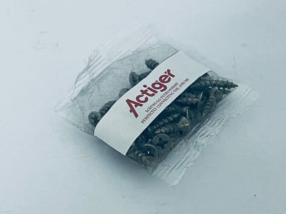 Actiger #8×3/4”for Sheet Metal Self-Tapping Screws 410 Stainless Steel Truss Head High-Strength Quick Tapping Screws