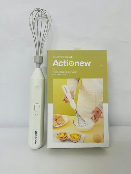 Actionew Powerful Milk Frother & Egg Beater - Powerful Electric Handheld Frother & Whisk for Coffee, Lattes, Cappuccino, Hot Chocolate & Coffee Creamer - Ultra Fast Foam Maker & Drink Mixer