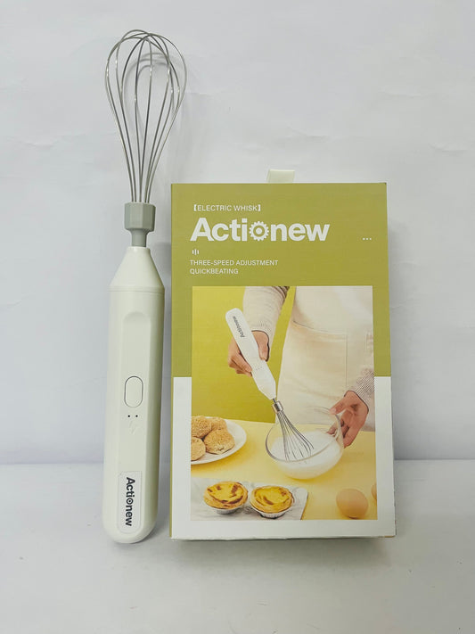 Actionew Powerful Milk Frother & Egg Beater - Powerful Electric Handheld Frother & Whisk for Coffee, Lattes, Cappuccino, Hot Chocolate & Coffee Creamer - Ultra Fast Foam Maker & Drink Mixer