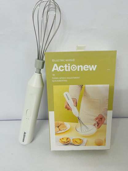 Actionew Powerful Milk Frother & Egg Beater - Powerful Electric Handheld Frother & Whisk for Coffee, Lattes, Cappuccino, Hot Chocolate & Coffee Creamer - Ultra Fast Foam Maker & Drink Mixer