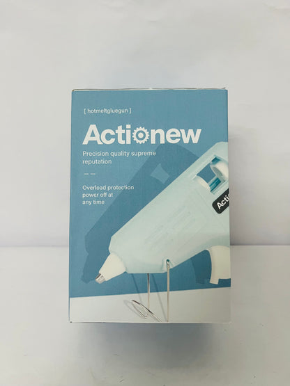 Actionew Hot Melt Glue Gun with On/Off Switch - Precision Crafting Tool for DIY Projects, Arts, Crafts & Repairs