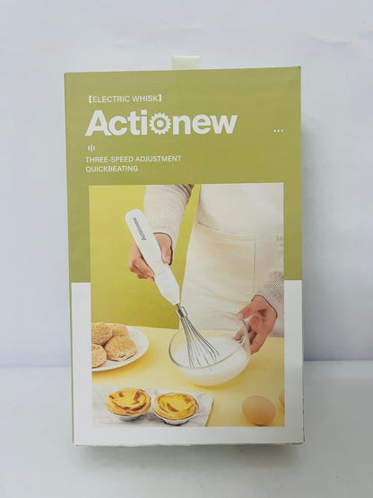 Actionew Powerful Milk Frother & Egg Beater - Powerful Electric Handheld Frother & Whisk for Coffee, Lattes, Cappuccino, Hot Chocolate & Coffee Creamer - Ultra Fast Foam Maker & Drink Mixer