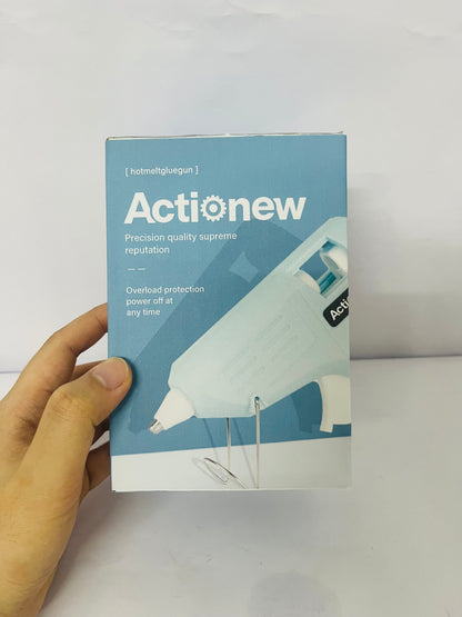 Actionew Hot Melt Glue Gun with On/Off Switch - Precision Crafting Tool for DIY Projects, Arts, Crafts & Repairs