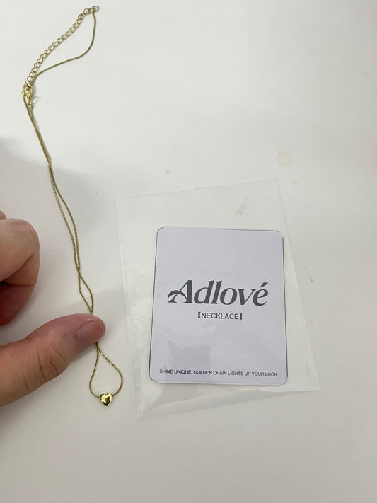 Adlove Dainty Heart Gold Necklace —— Elevate Your Daily Look with Minimalist Luxury