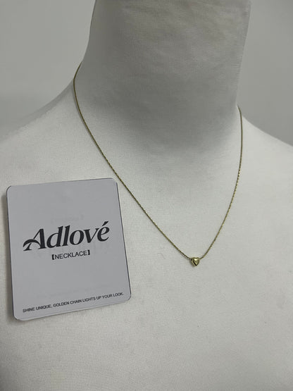 Adlove Dainty Heart Gold Necklace —— Elevate Your Daily Look with Minimalist Luxury