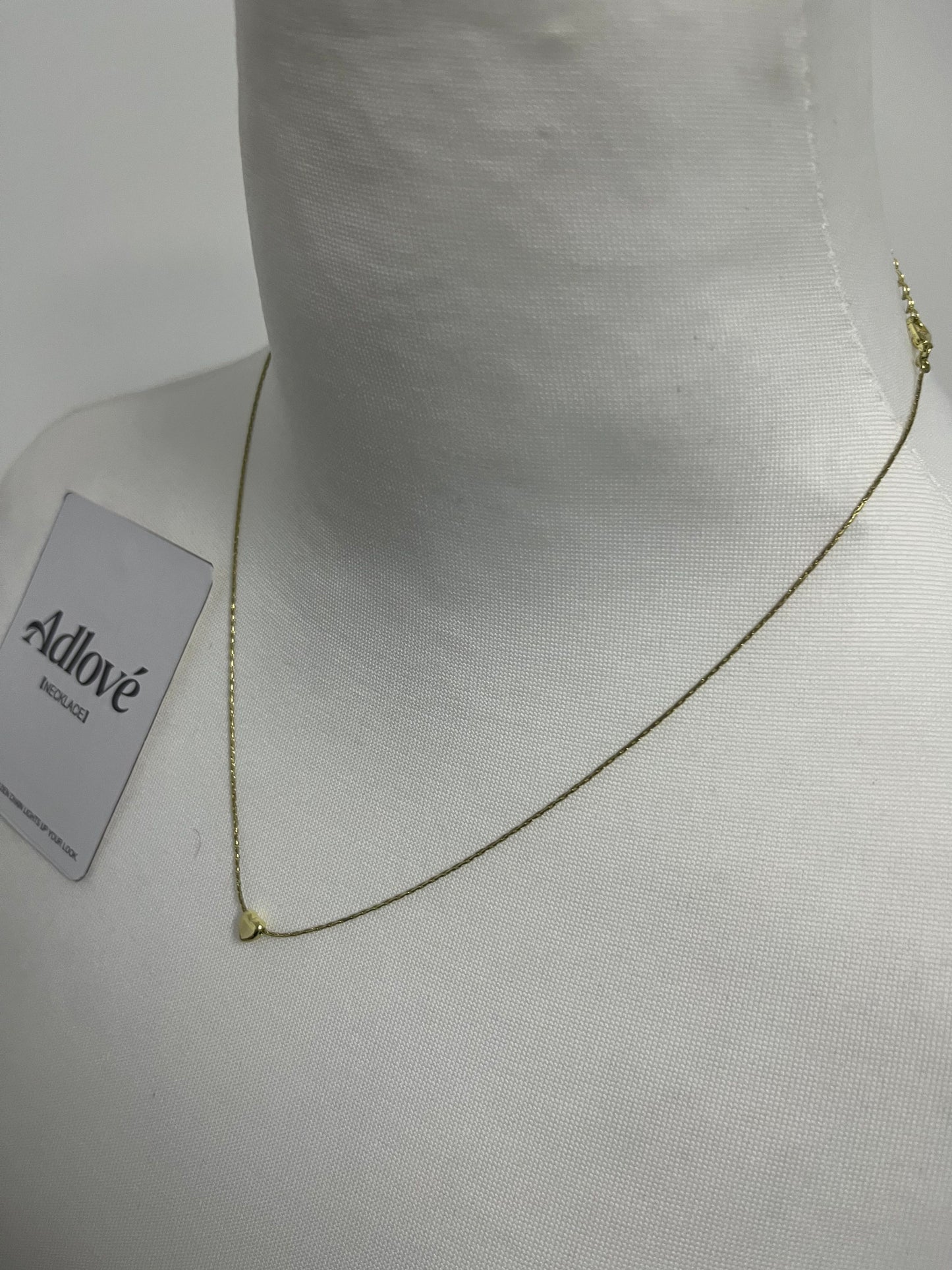 Adlove Dainty Heart Gold Necklace —— Elevate Your Daily Look with Minimalist Luxury