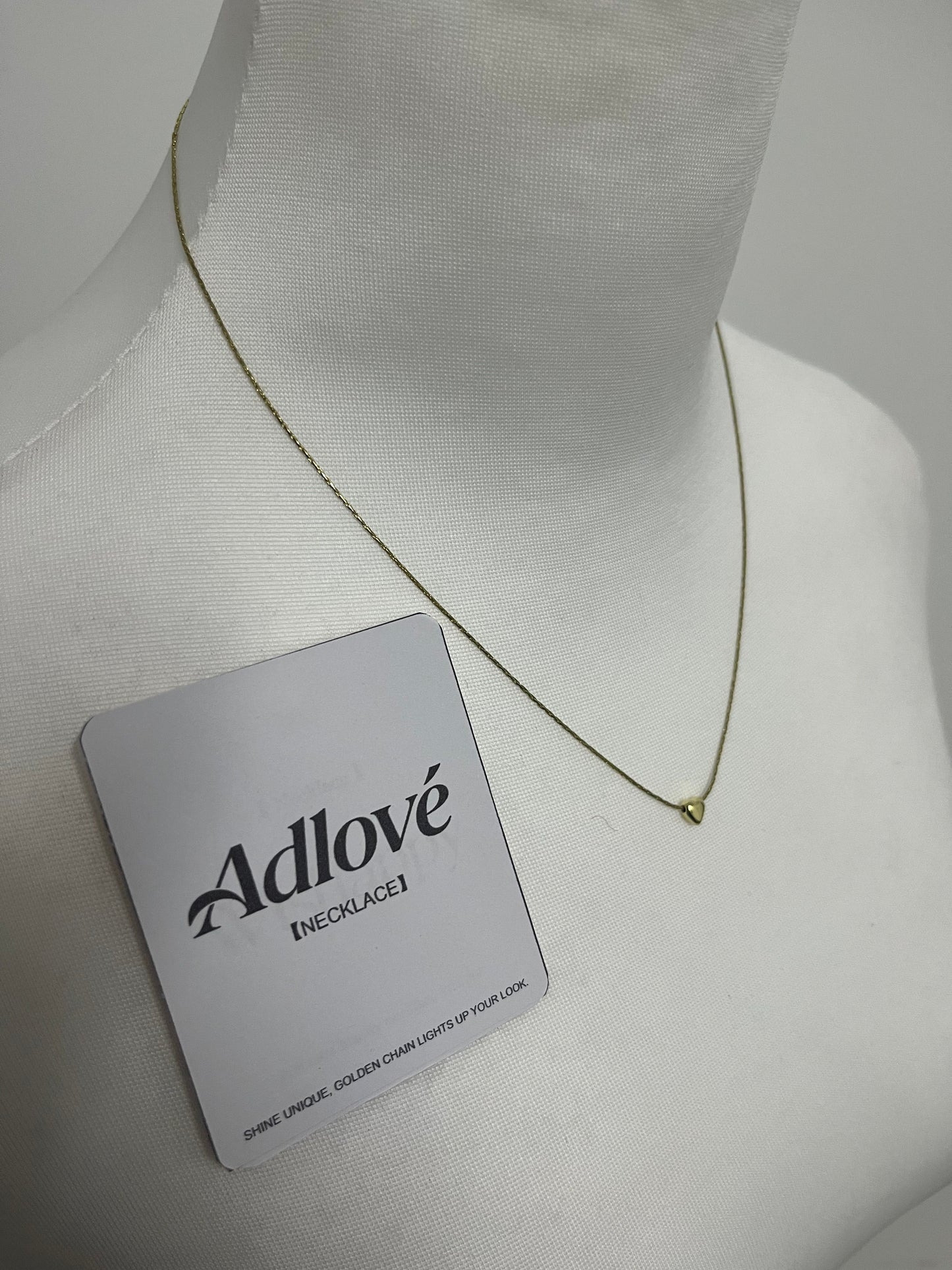 Adlove Dainty Heart Gold Necklace —— Elevate Your Daily Look with Minimalist Luxury