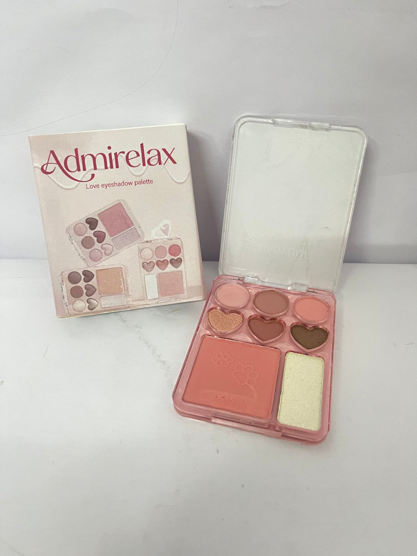 Admirelax 8 Colors Nude Eyeshadow Palette-Warm Neutral Shade, Long Lasting & Blendable Matte and Shimmer Eye Shadow Palette Makeup for Beginner