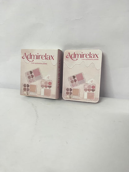 Admirelax 8 Colors Nude Eyeshadow Palette-Warm Neutral Shade, Long Lasting & Blendable Matte and Shimmer Eye Shadow Palette Makeup for Beginner