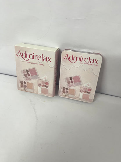 Admirelax 8 Colors Nude Eyeshadow Palette-Warm Neutral Shade, Long Lasting & Blendable Matte and Shimmer Eye Shadow Palette Makeup for Beginner