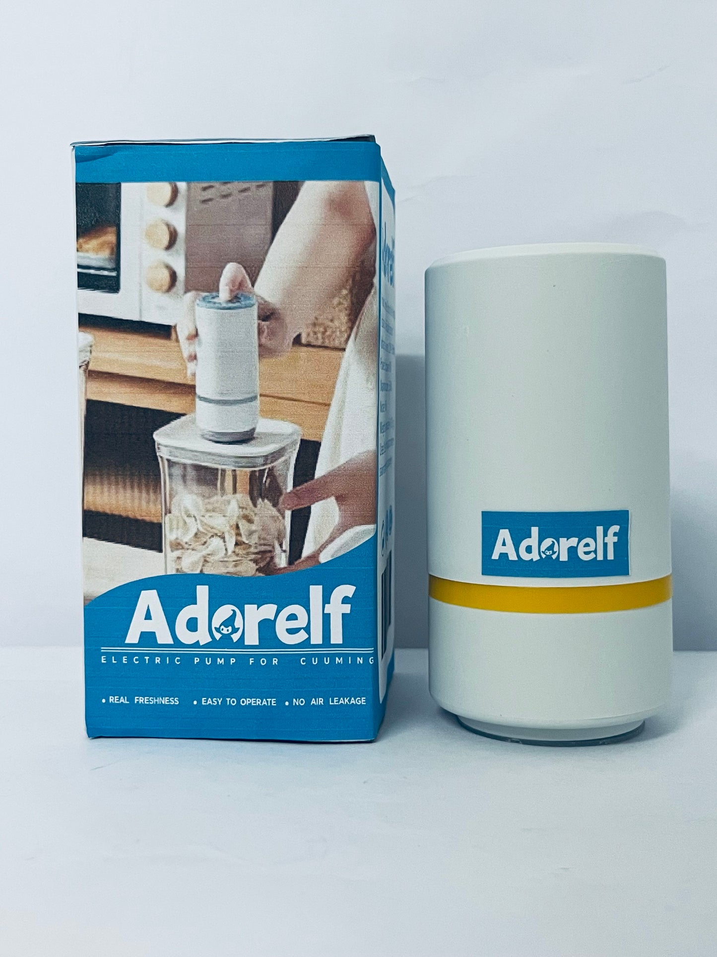 Adorelf Handheld Food Vacuum Sealer Use to Food Storage with Regular Kitchen Tools