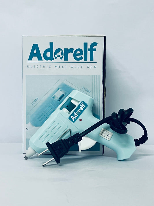 Adorelf Mini Hot melt gun Handmade glue gun for household use (blue) Fast Preheating Hot Melt, High Temp for School Crafts DIY Arts and Quick Home Repairs