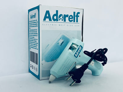 Adorelf Mini Hot melt gun Handmade glue gun for household use (blue) Fast Preheating Hot Melt, High Temp for School Crafts DIY Arts and Quick Home Repairs