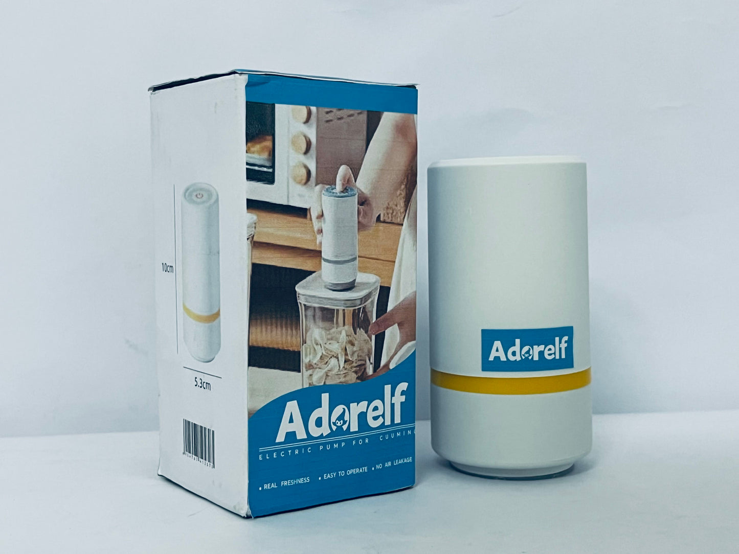 Adorelf Handheld Food Vacuum Sealer Use to Food Storage with Regular Kitchen Tools