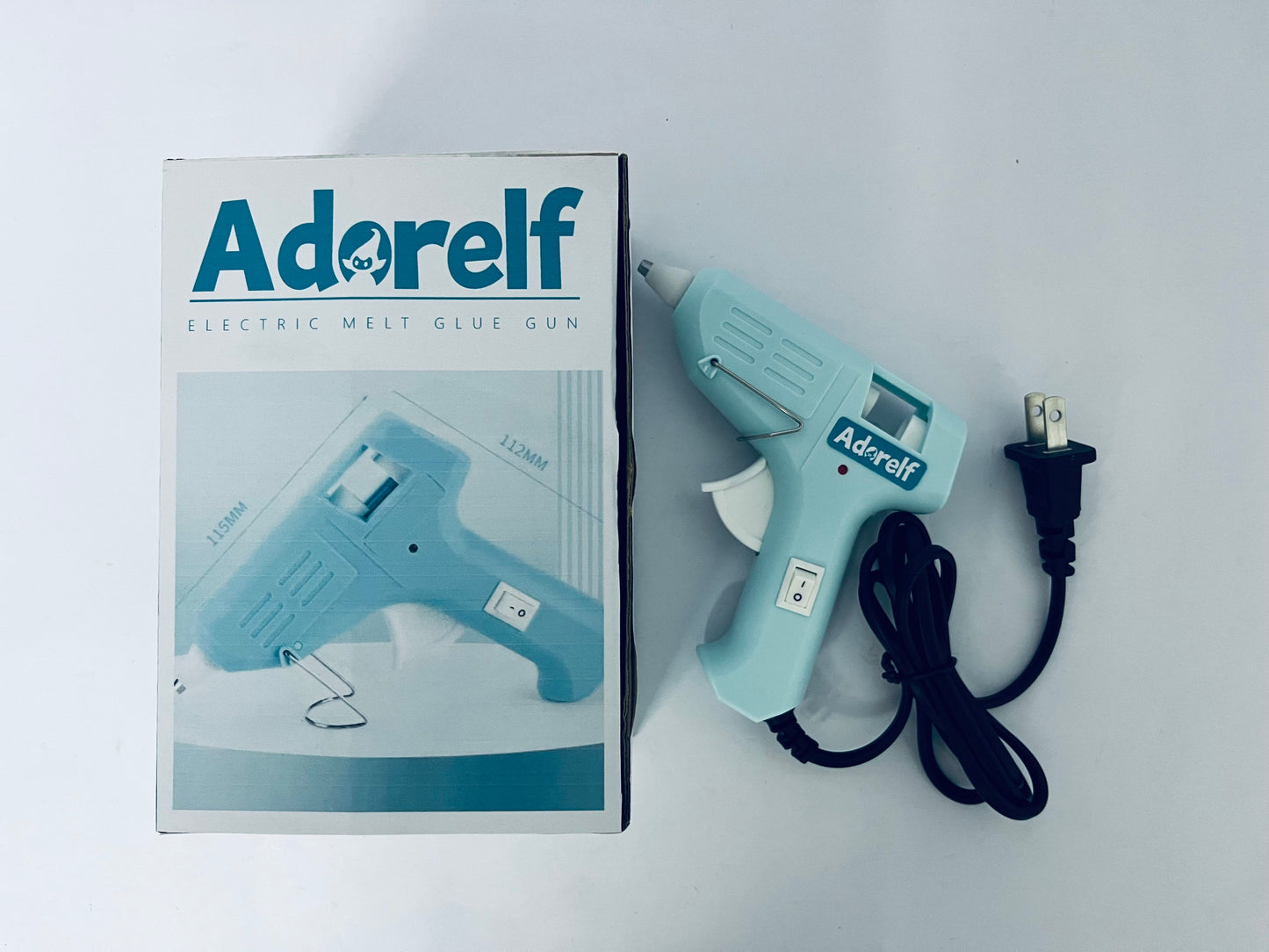 Adorelf Mini Hot melt gun Handmade glue gun for household use (blue) Fast Preheating Hot Melt, High Temp for School Crafts DIY Arts and Quick Home Repairs