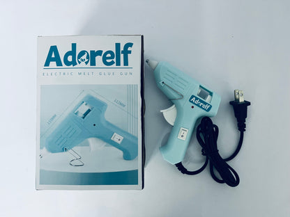 Adorelf Mini Hot melt gun Handmade glue gun for household use (blue) Fast Preheating Hot Melt, High Temp for School Crafts DIY Arts and Quick Home Repairs