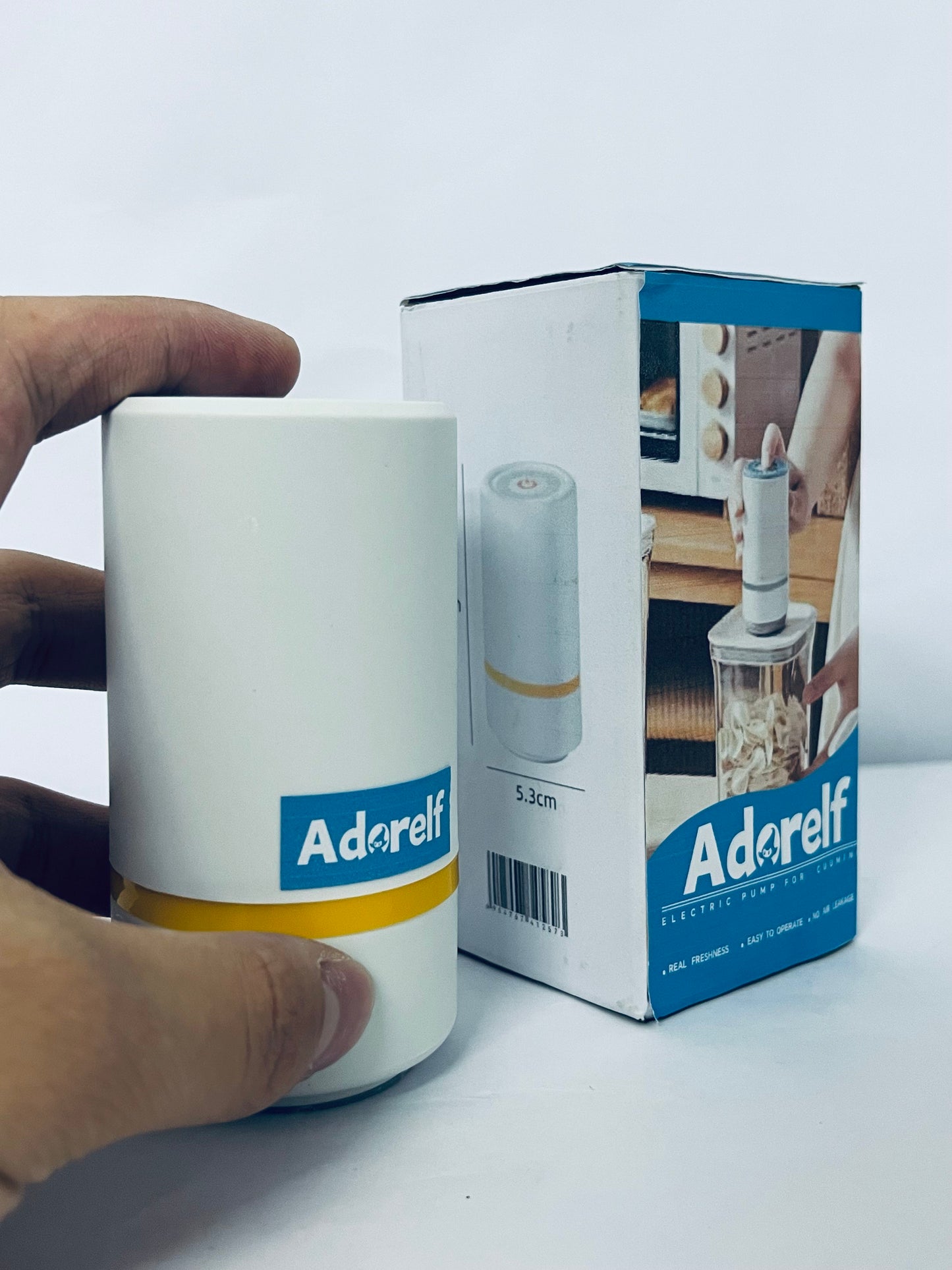 Adorelf Handheld Food Vacuum Sealer Use to Food Storage with Regular Kitchen Tools