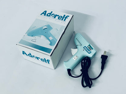 Adorelf Mini Hot melt gun Handmade glue gun for household use (blue) Fast Preheating Hot Melt, High Temp for School Crafts DIY Arts and Quick Home Repairs