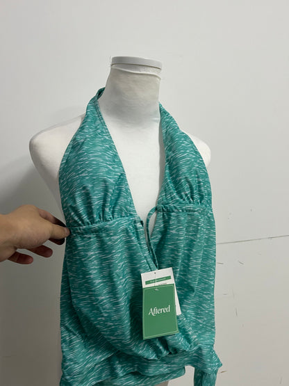 [Aftered Swimsuits]——Halter Neck Swimsuit Top - Vacation Style Tummy Control Swimwear