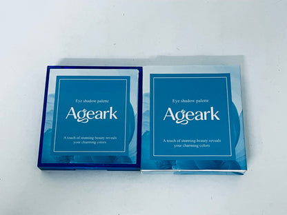 Ageark 9 Colors Blue Eyeshadow Palette, Matte/Shimmer/Glitter Textures, Long-Lasting Pigmented, Perfect for Daily & Party Looks