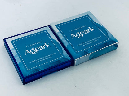 Ageark 9 Colors Blue Eyeshadow Palette, Matte/Shimmer/Glitter Textures, Long-Lasting Pigmented, Perfect for Daily & Party Looks