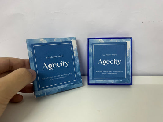 【Agecity Blue Eyeshadow Palette】—— Vibrant Blue Tones & Long-Lasting Formula for Eye-Catching Looks