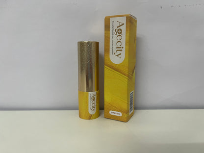 Agecity Burgundy Lipstick —— Rich Shade & Elegant Packaging for Bold Lip Looks
