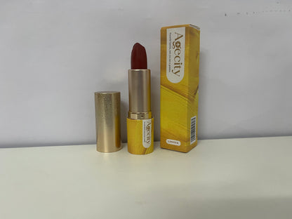 Agecity Burgundy Lipstick —— Rich Shade & Elegant Packaging for Bold Lip Looks
