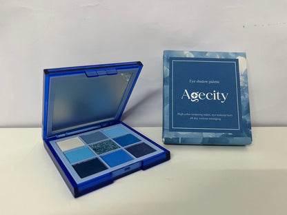 【Agecity Blue Eyeshadow Palette】—— Vibrant Blue Tones & Long-Lasting Formula for Eye-Catching Looks