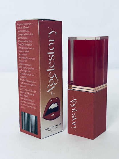 Agelestory Lipstick, Lip Makeup, Cream Finish, Hydrating Lipstick, Nude Lust, Moisturized Feel, 1 Count