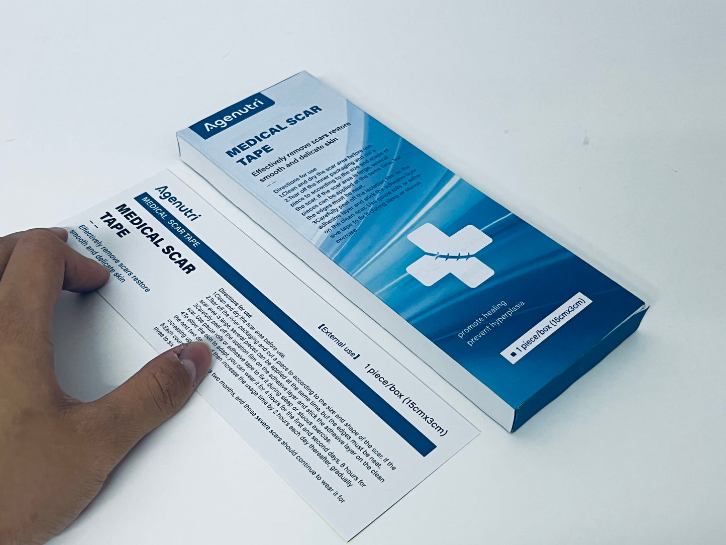Agenutri Medical Scar Tape 1 Piece/Box (15cm×3cm) Scar Fading & Healing Promotion A Thoughtful Care Tool for Post-Operative Repair