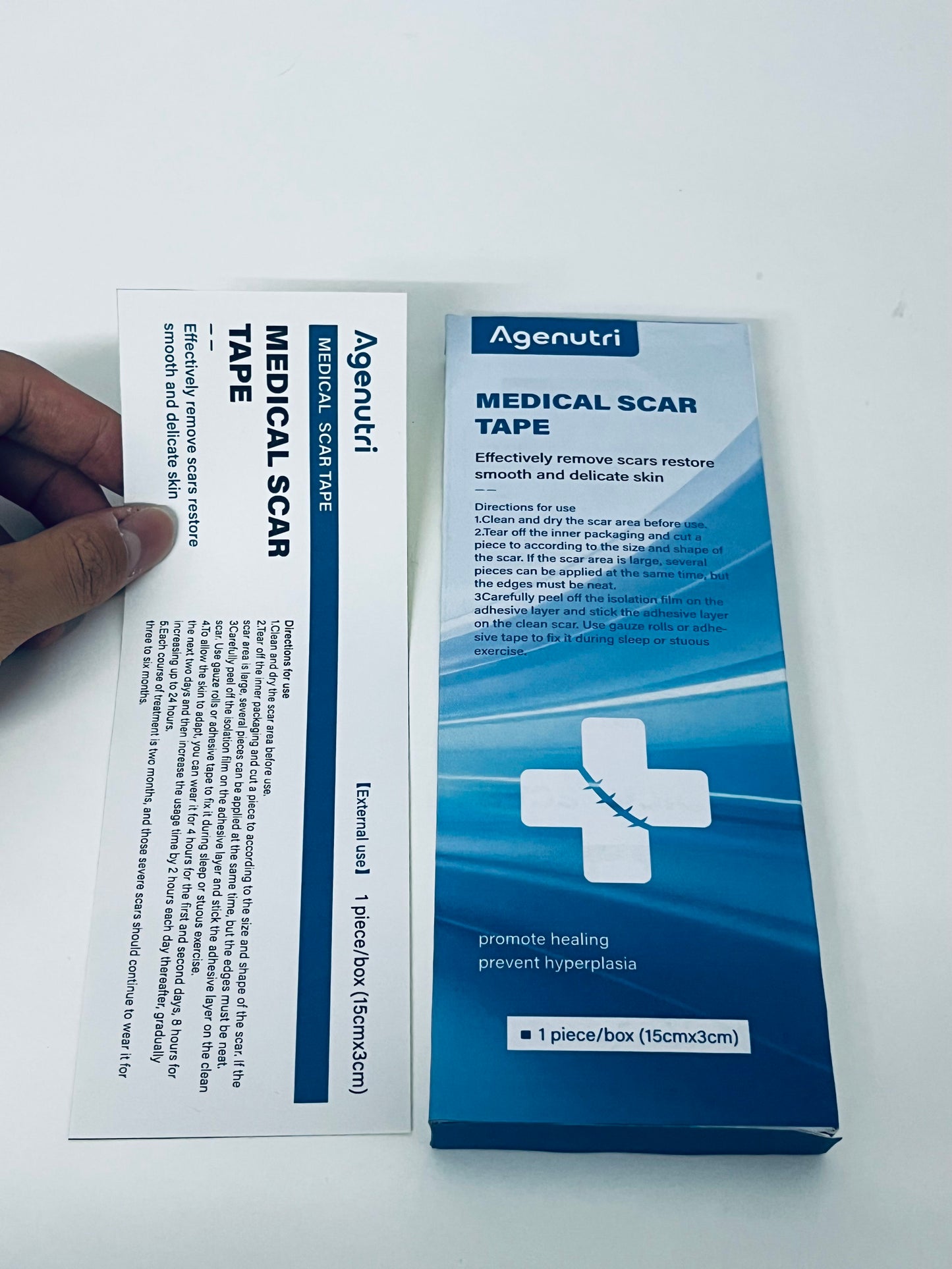 Agenutri Medical Scar Tape 1 Piece/Box (15cm×3cm) Scar Fading & Healing Promotion A Thoughtful Care Tool for Post-Operative Repair